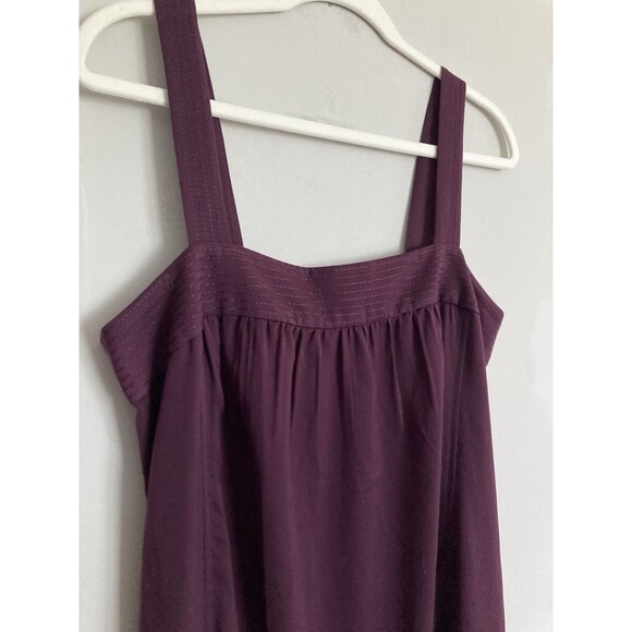 J. Crew Factory Sleeveless Maxi Dress 10 Purple Polyester Column - Picture 2 of 8